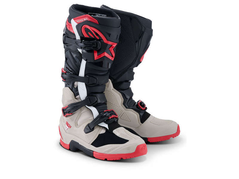 ALPINESTARS Tech 7 Enduro - Black Light Gray Bright Red click to zoom image