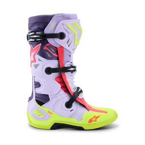 ALPINESTARS Tech 10 Supervented - Purple Yellow Fluo Diva Pink click to zoom image