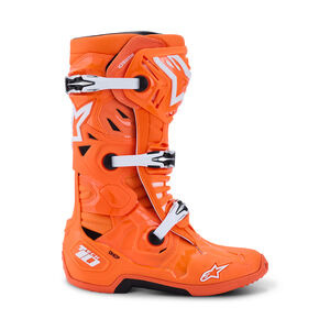 ALPINESTARS Tech 10 Supervented - Orange Fluo Black White click to zoom image