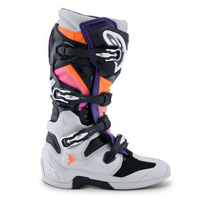 ALPINESTARS Tech 7 - Black Light Gray Orange Fluo Magenta click to zoom image