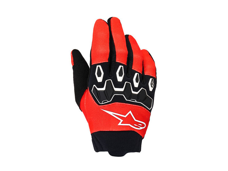 ALPINESTARS Youth & Kids Full Bore V2 Gloves Bright Red Black click to zoom image