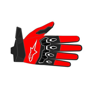 ALPINESTARS Youth & Kids Full Bore V2 Gloves Bright Red Black click to zoom image