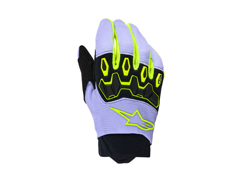 ALPINESTARS Youth & Kids Full Bore V2 Gloves Purple Yellow Fluo click to zoom image