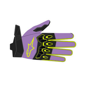 ALPINESTARS Youth & Kids Full Bore V2 Gloves Purple Yellow Fluo click to zoom image