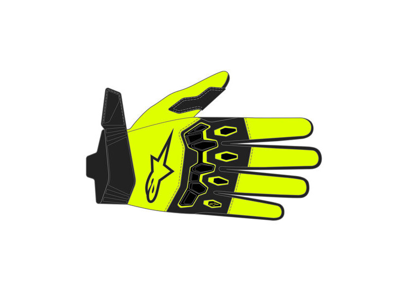 ALPINESTARS Youth & Kids Full Bore V2 Gloves Yellow Fluo Black click to zoom image
