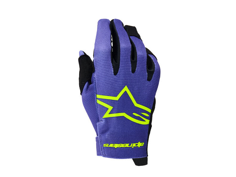 ALPINESTARS Youth Radar Gloves Purple Yellow Fluo click to zoom image