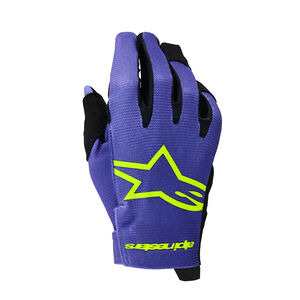 ALPINESTARS Youth Radar Gloves Purple Yellow Fluo 
