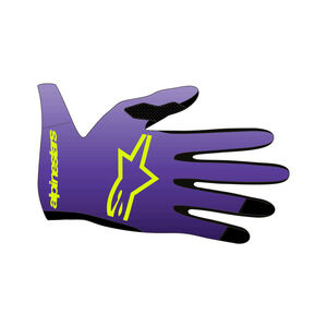 ALPINESTARS Youth Radar Gloves Purple Yellow Fluo click to zoom image