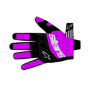 ALPINESTARS Techstar Gloves Black Light Gray Purple click to zoom image