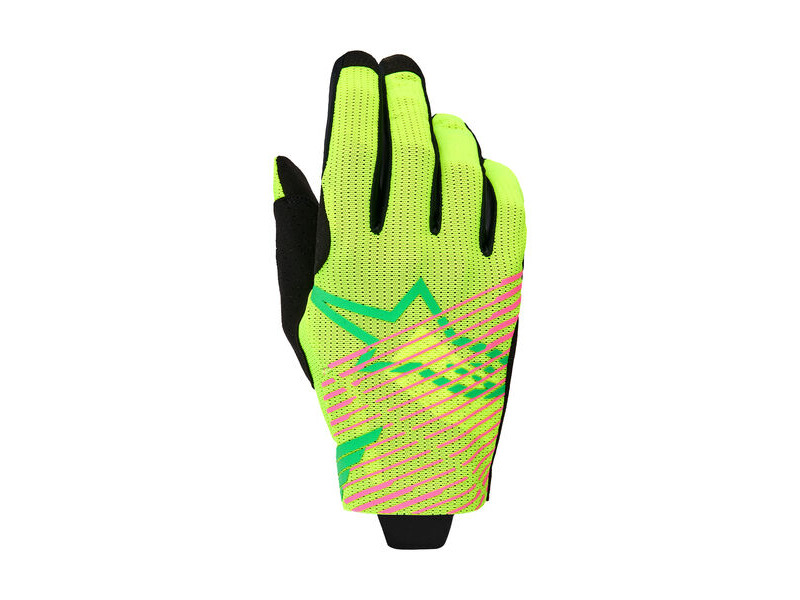 ALPINESTARS Radar Pro Gloves Green Yellow Fluo Pink Fluo click to zoom image