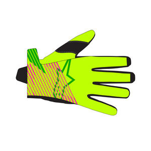 ALPINESTARS Radar Pro Gloves Green Yellow Fluo Pink Fluo click to zoom image