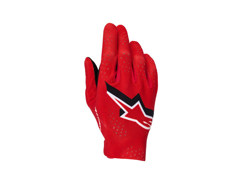 ALPINESTARS Supertech MX Gloves - Fire Red Black White click to zoom image