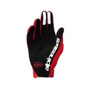 ALPINESTARS Supertech MX Gloves - Fire Red Black White click to zoom image