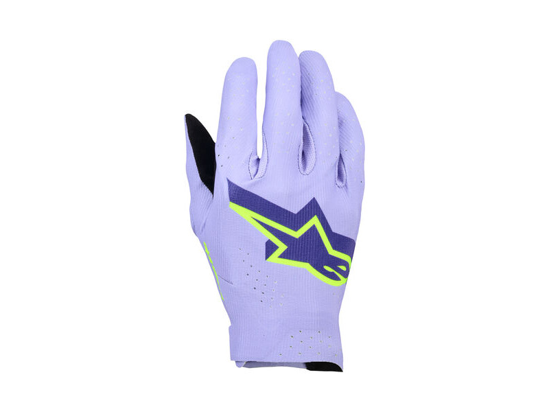 ALPINESTARS Supertech MX Gloves - Lavender Violet Fluo Yellow click to zoom image