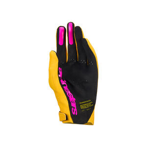 ALPINESTARS Supertech MX Gloves - Gold Black Fluo Pink click to zoom image