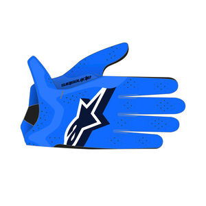 ALPINESTARS Supertech MX Gloves - UCLA Blue Deep Blue White click to zoom image