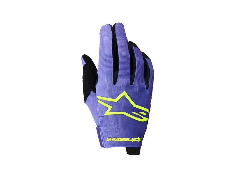 ALPINESTARS Radar Gloves Purple Yellow Fluo click to zoom image