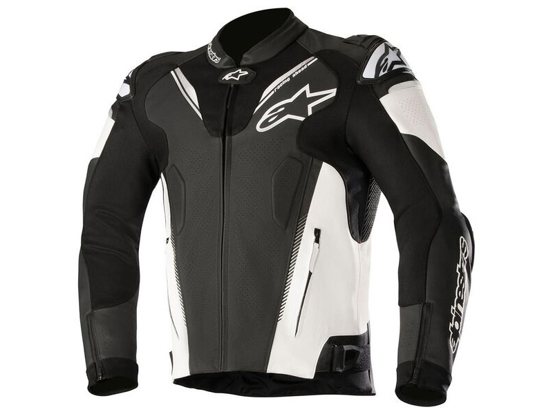 ALPINESTARS Atem V3 Leather Jacket Black White click to zoom image