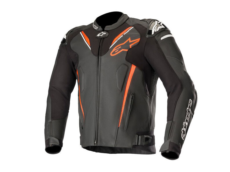 ALPINESTARS Atem V3 Leath Jckt Blk/R/Fluo click to zoom image