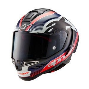 ALPINESTARS Alpine Supertech R10 Team Helmet Ece06/Fim Blk Carb R/F D Blue Matt 