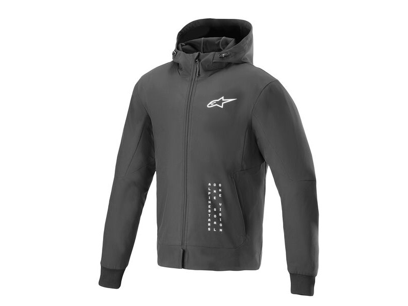 ALPINESTARS Alpine Radium Tech Hoodie Black Silver click to zoom image