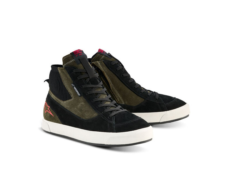 ALPINESTARS Stated WP Shoes Military Green Black Off-White click to zoom image