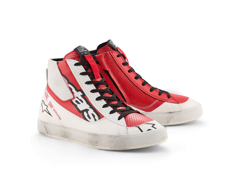 ALPINESTARS Stated Flair Shoes White Bright Red click to zoom image