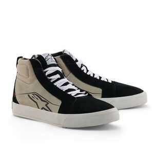 ALPINESTARS Ride-63 Leather Shoes Black Cool Grey White 