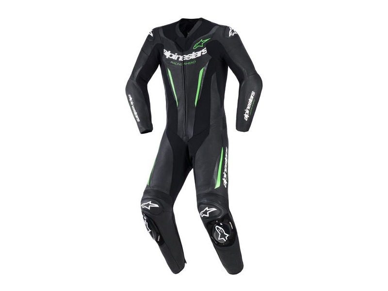 ALPINESTARS GP Force V2 Leather Suit 1PC Black Green click to zoom image