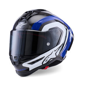 ALPINESTARS Supertech R10 Arius Helmet ECE6 Blk Wt Blu Gls 