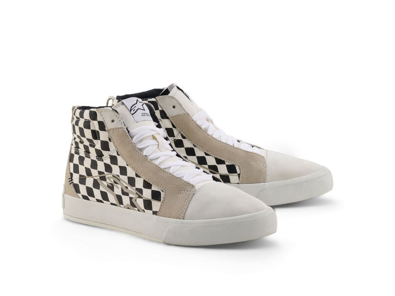 ALPINESTARS Ride-63 Canvas Shoes Black White Chess click to zoom image