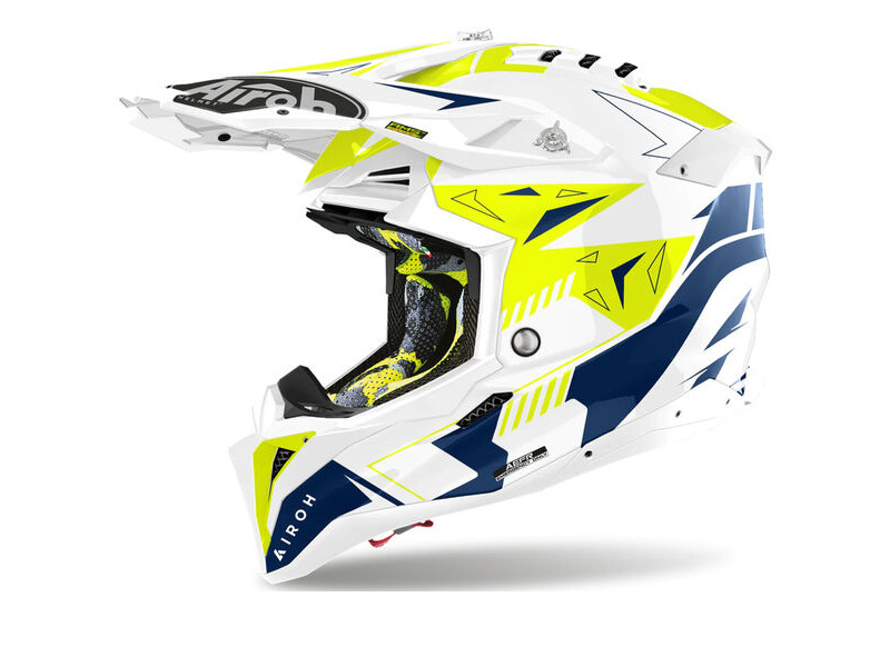 AIROH Aviator 3 Spin Yellow/Blue Gloss [22.06] click to zoom image