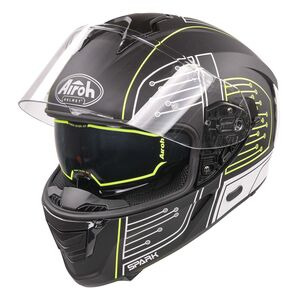 AIROH Spark Flow Black Circuit Matt click to zoom image