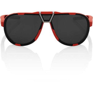 100% Glasses Westcraft - Soft Tact Red - Black Mirror Lens click to zoom image