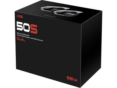 SENA Motorcycle Bluetooth Mesh Communication System 50S-10D Dual Pack