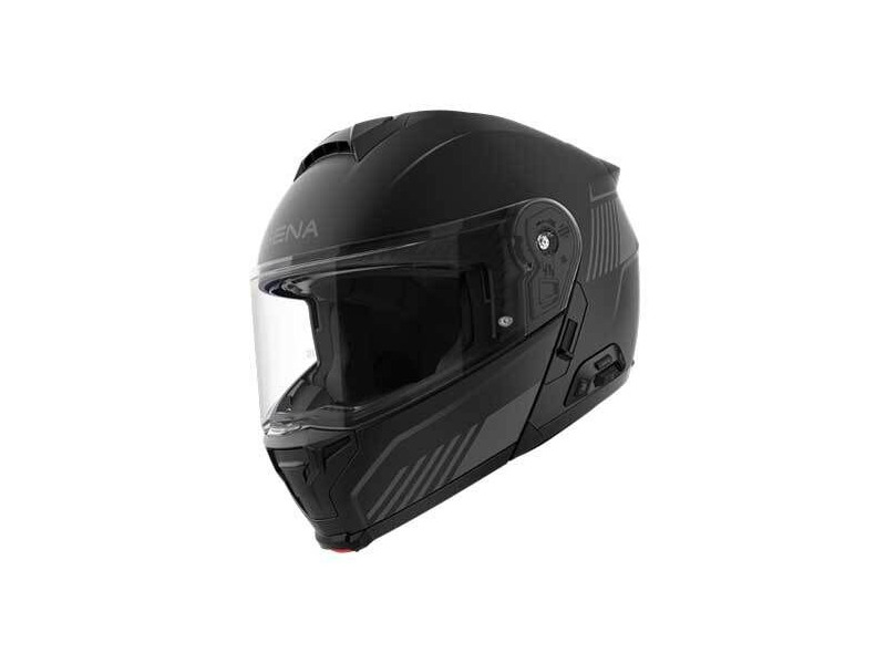 SENA Specter Smart Flip-Up Helmet w Mesh Comms Matt Black click to zoom image