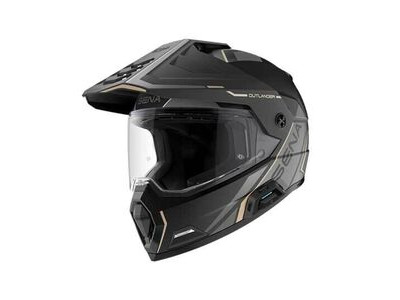 SENA Outlander Smart Dual Sport Helmet w Mess Comms Matt Black