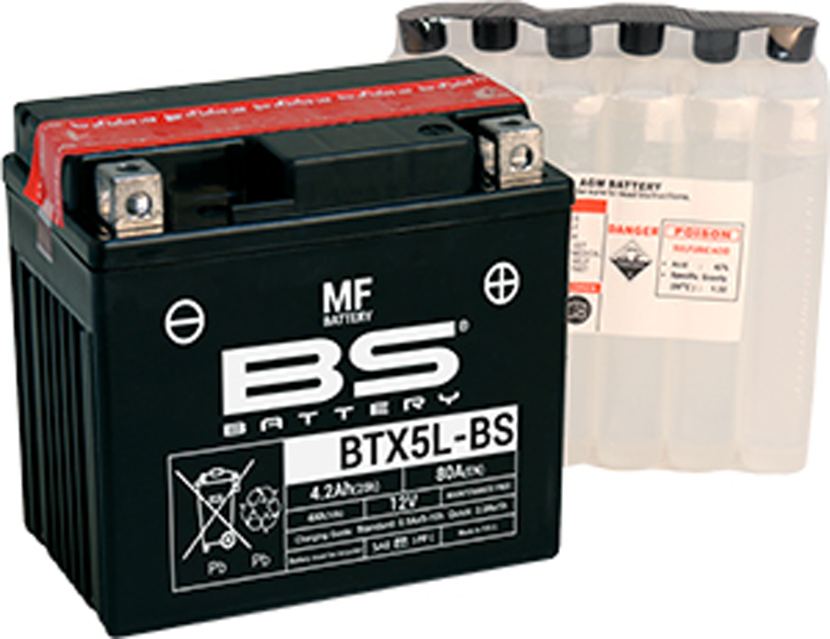 Batterie BS BTX5L-BS - Peugeot Kisbee - Kymco agility 50 - ytx5l-bs