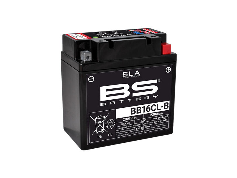 BS BATTERIES BB16CL-B SLA (WC) Factory Activated Battery click to zoom image