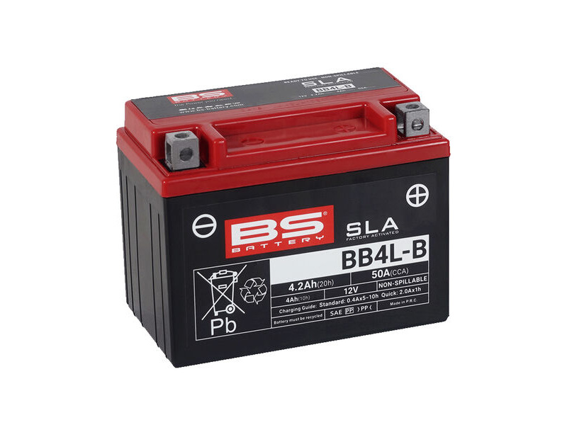 BS BATTERIES BB4L-B SLA (WC) Factory Activated Battery click to zoom image