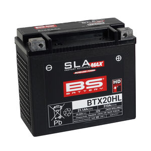 BS BATTERIES BTX20HL SLA Max (WC) Factory Activated Battery 