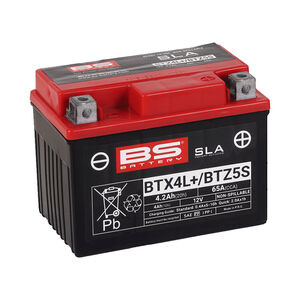 BS BATTERIES BTZ5S/ BTX4L+ SLA (WC) Factory Activated Battery 