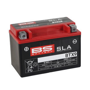 BS BATTERIES BTX9 SLA (WC) Factory Activated Battery 