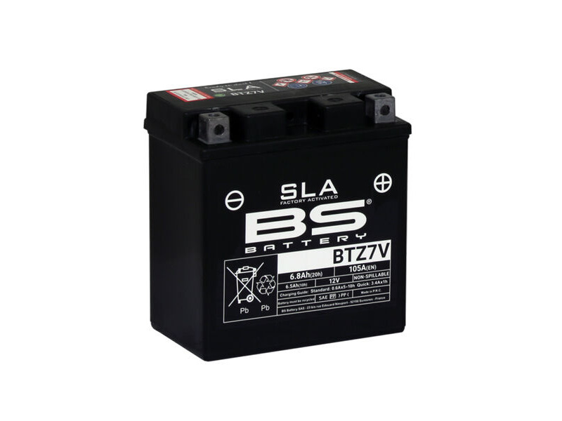 BS BATTERIES BTZ7V SLA (WC) Factory Activated Battery click to zoom image