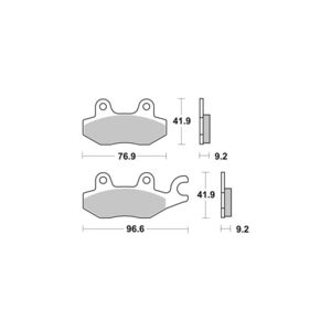 AP RACING Disc Pad Organic Scooter #1137 