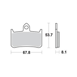 AP RACING SF Supersport Sinter Front Disc Pads #222SF click to zoom image