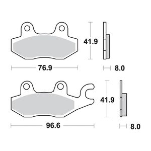 AP RACING SF Supersport Sinter Front Disc Pads #238SF click to zoom image