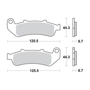 AP RACING Sinter Disc Pad Front #285SF click to zoom image