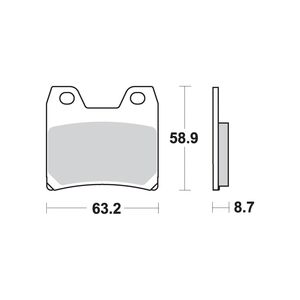 AP RACING SR Supersport Sinter Rear Disc Pads #370SR click to zoom image