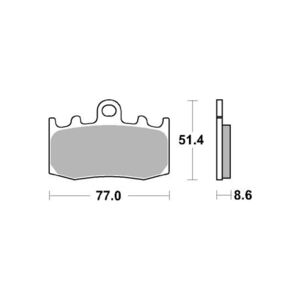 AP RACING SF Supersport Sinter Front Disc Pads #396SF click to zoom image